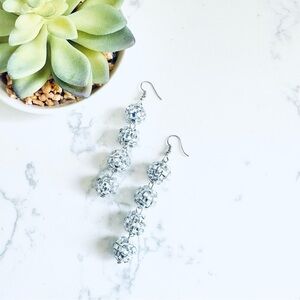 2/$30🌵 Tiered Disco Ball Earrings Dangle Party NYE Concert Jewelry Dance